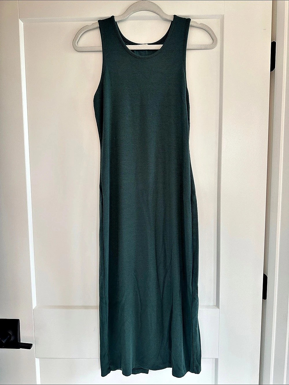 Marine Layer Lexi Rib Dress Green Midi Dress Size Medium